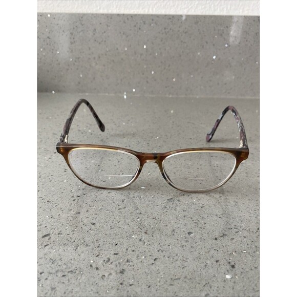 Link Occhiali 7175 C57 Shiny Brown Camo Flex Eyeglasses Frames ONLY 53-16-140-40 - Picture 2 of 7